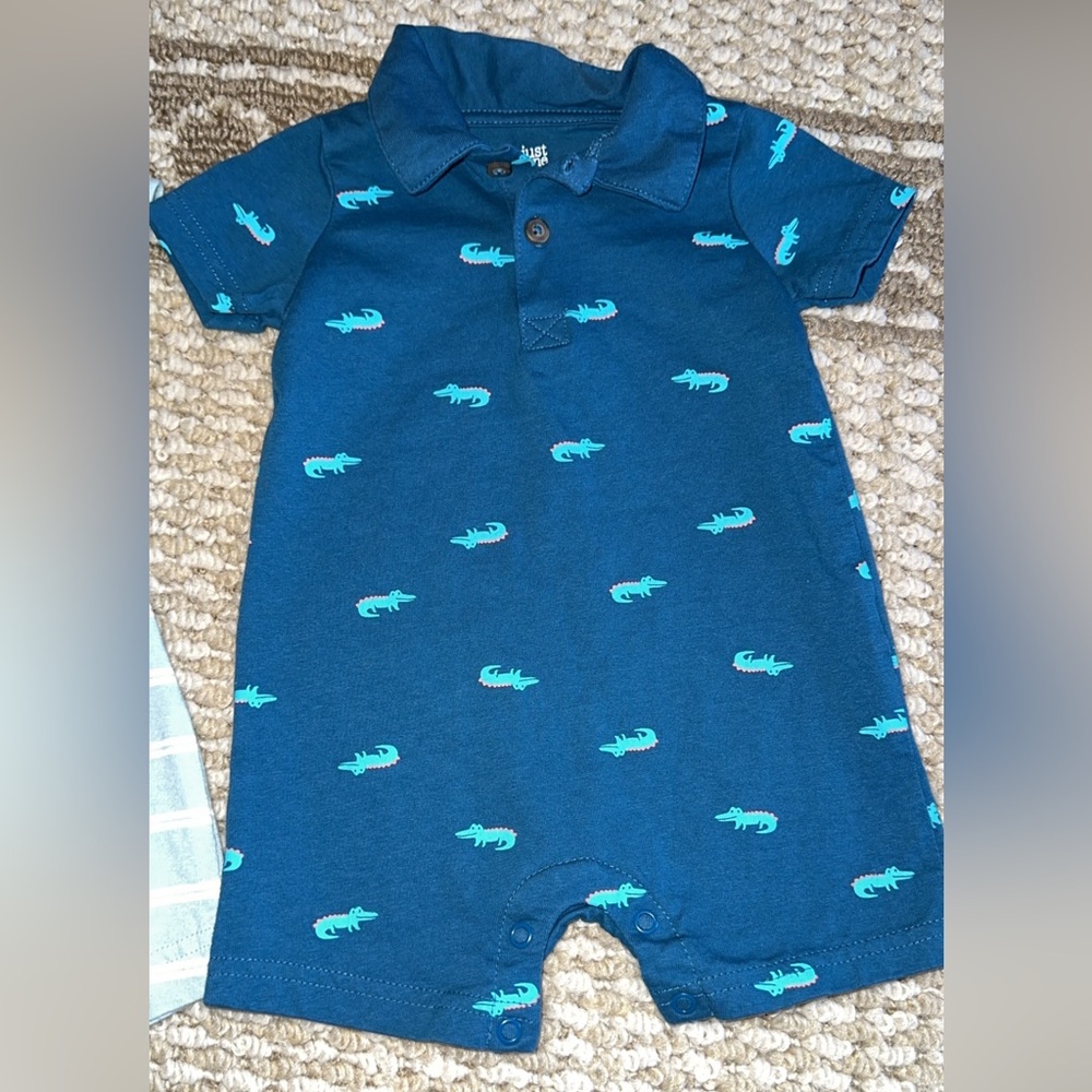 Baby Boy Rompers Burts Bees/Carters - Picture 3 of 5